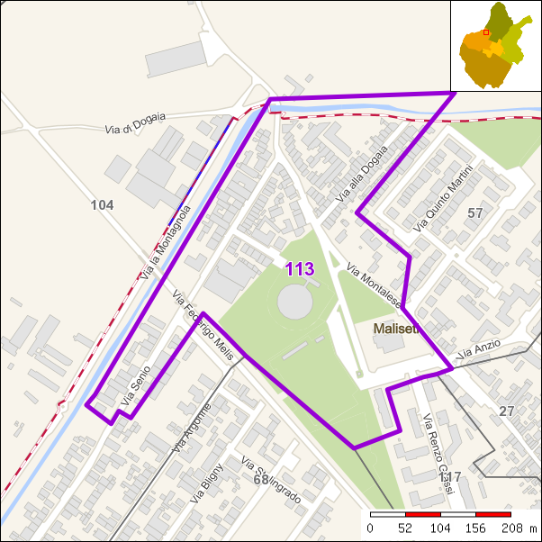 Perimetro della sezione 113