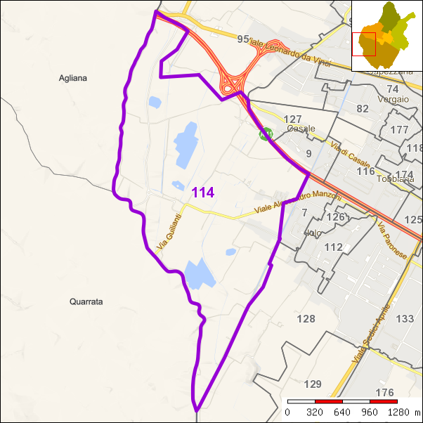 Perimetro della sezione 114