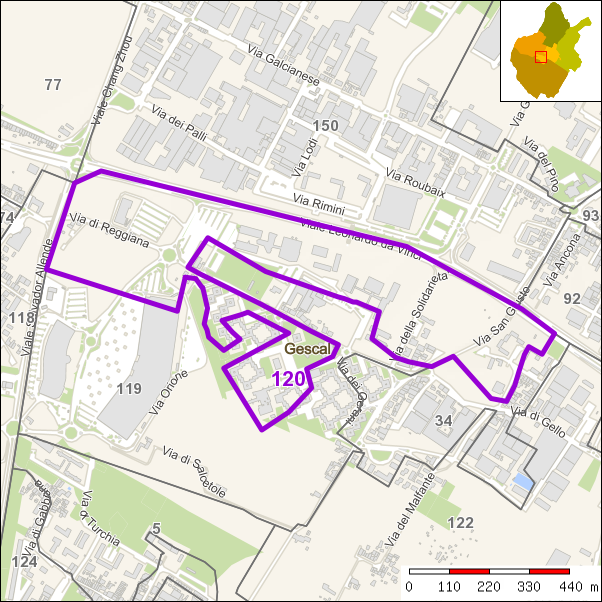 Perimetro della sezione 120